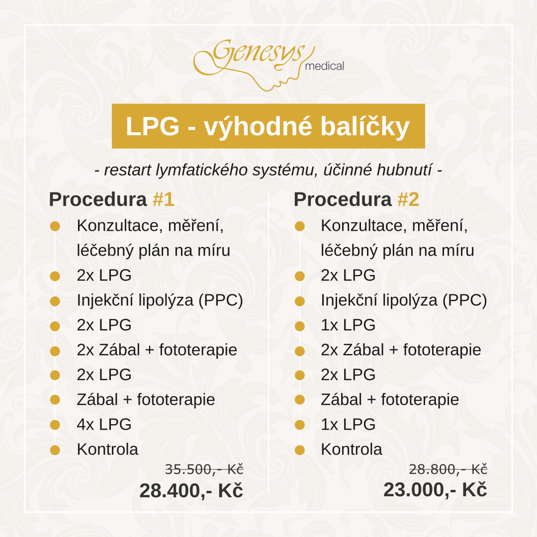 LPG výhodné balíčky - restart lymfatického systému, účinné hubnutí