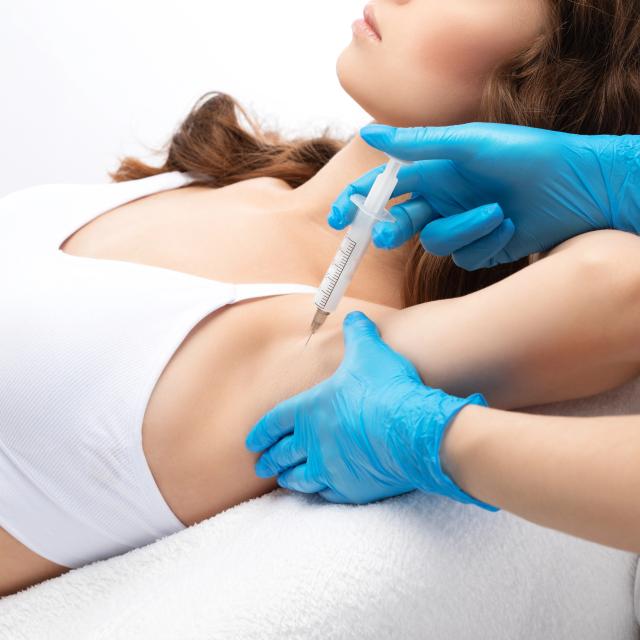 Excessive sweating removal